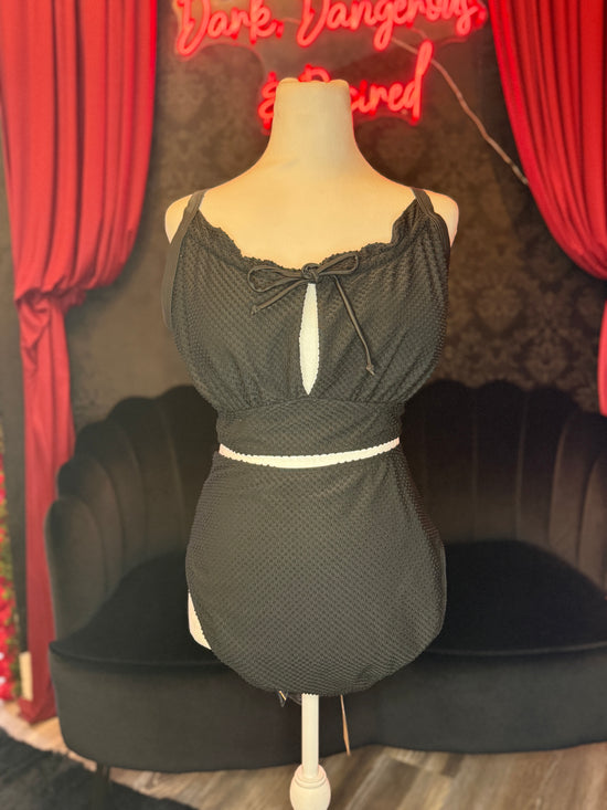 Black High Waisted Swimsuit