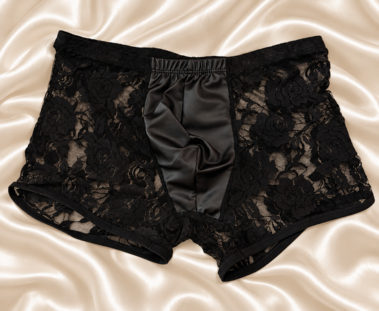Men’s Lace Boxer Briefs