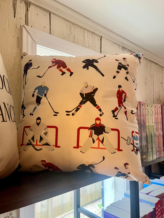 Hockey Players Throw Pillow