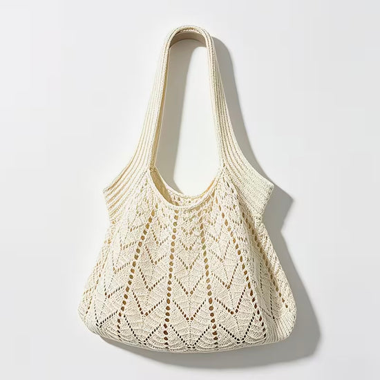 Salty Breeze Knit Tote