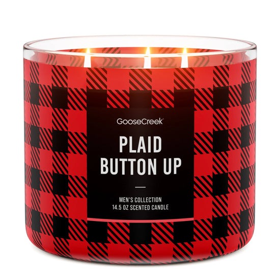 Plaid 3-Wick Candle