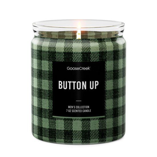 Button Up Single Wick Candle