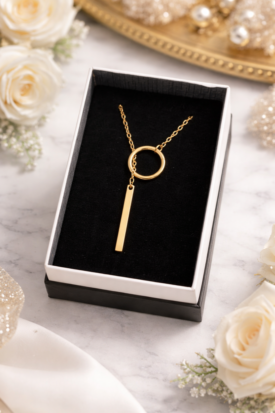 Circle Drop Necklace