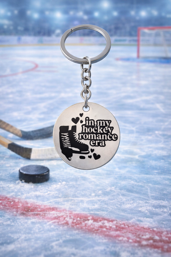 Hockey Romance Key Chain
