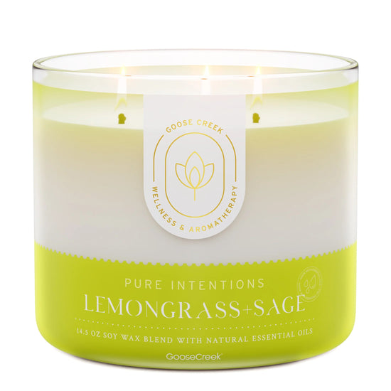 Lemongrass & Sage 3 Wick Candle