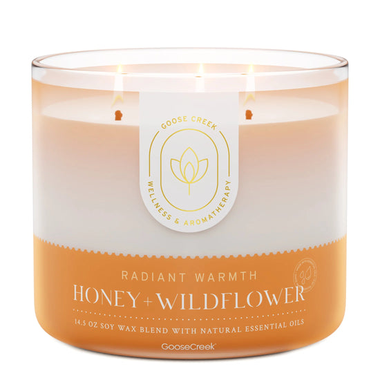 Honey & Wildflower 3 Wick Candle