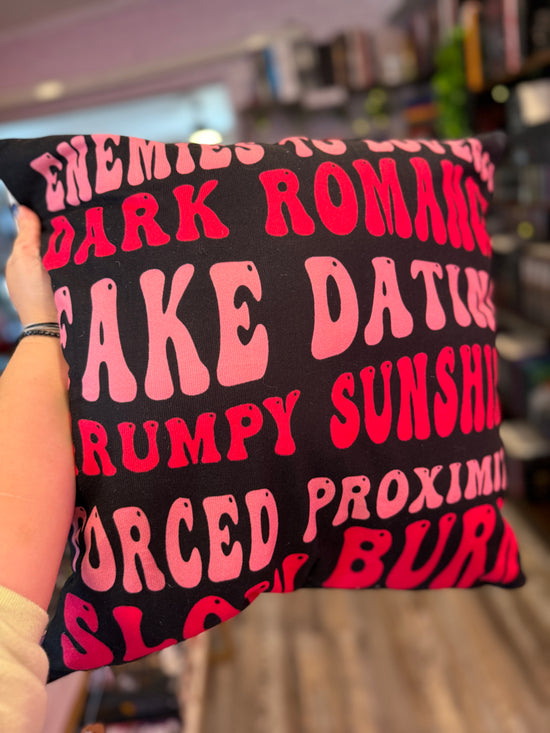 Book Tropes Throw Pillow