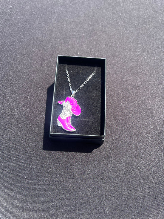 Cowboy Boot Necklace