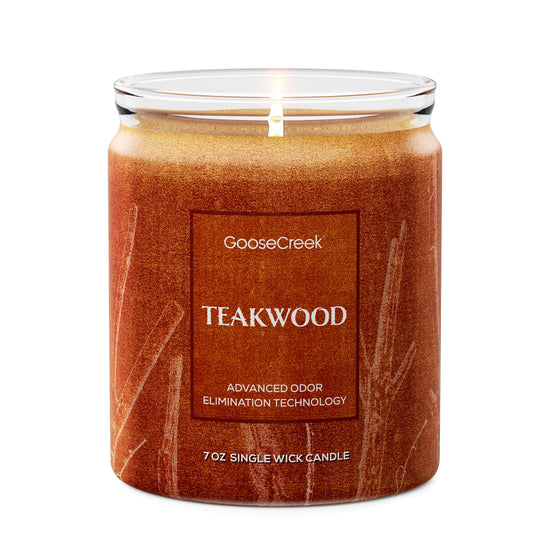 Teakwood Single Wick Candle
