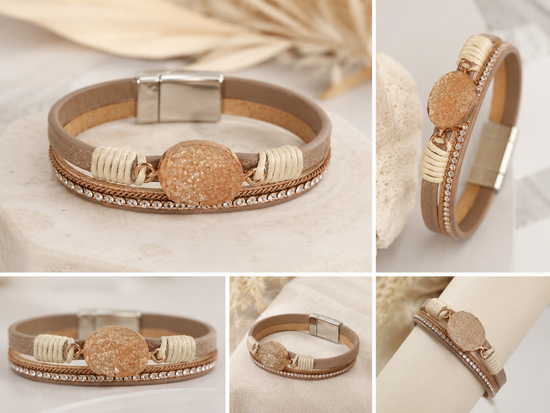 Desert Rose Druzy Bracelet