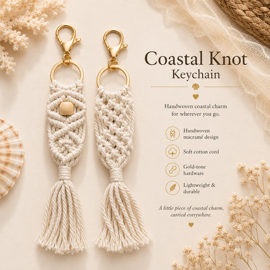 Coastal Knot Keychain