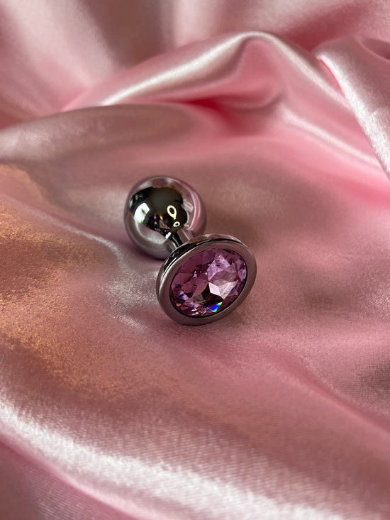 Large Silver Anal Plug
